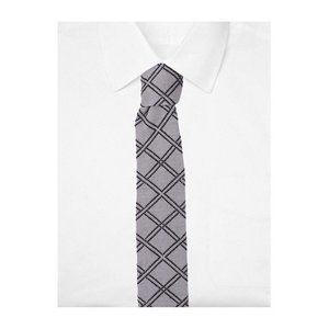 IVY PREPSTER Designer  100% Cotton KNIT Dress TIE Grey Black